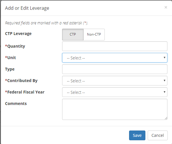 Add CTP Leverage Modal Popup