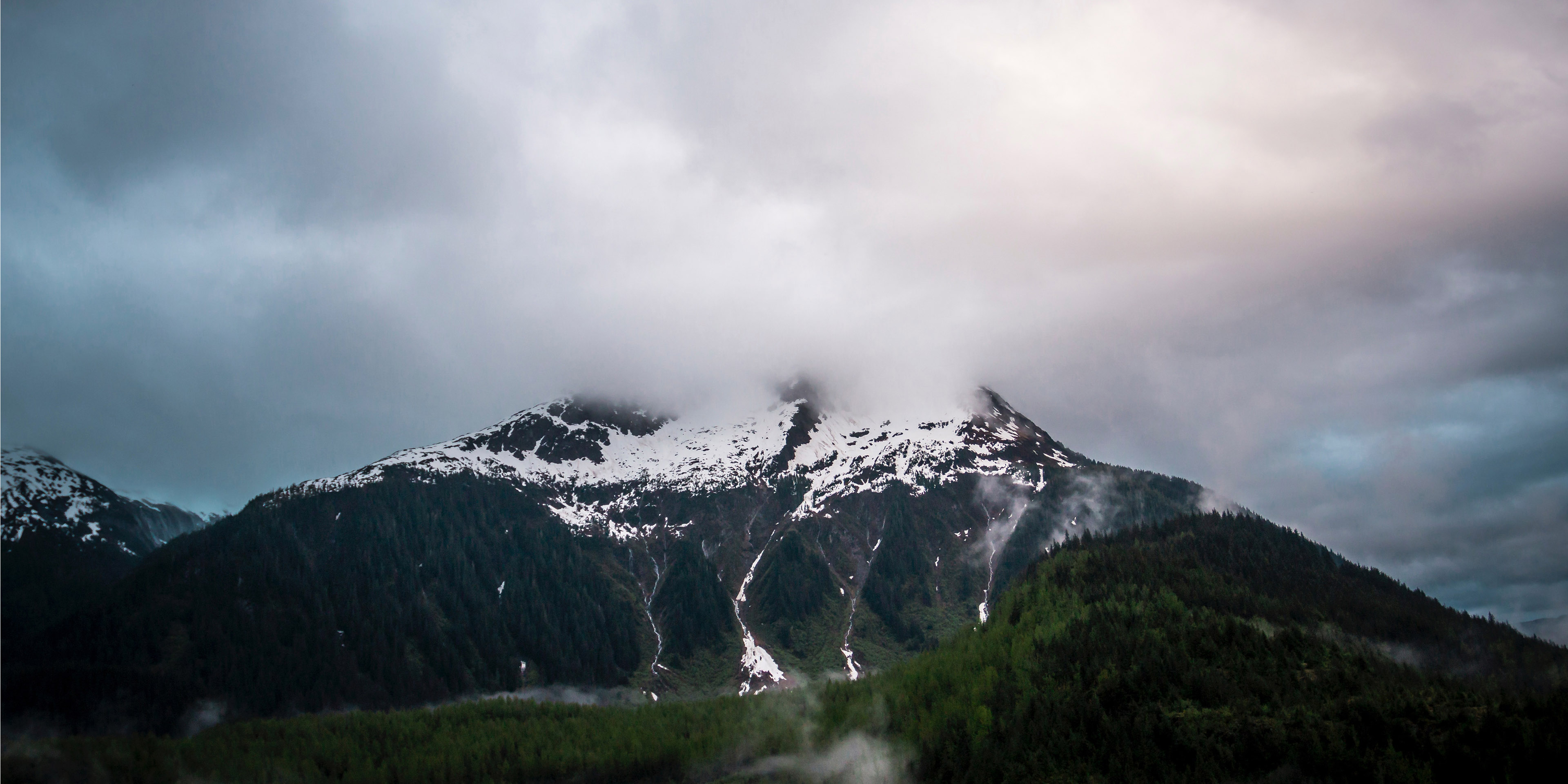 Snow-capped mountains