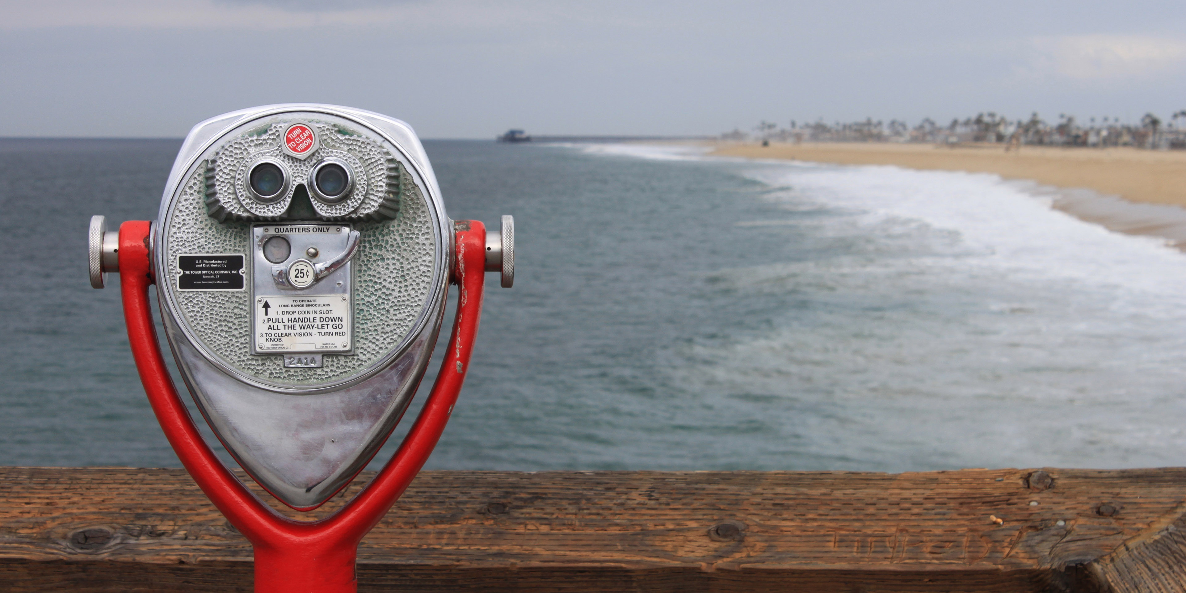 Observation point overlooking the beach